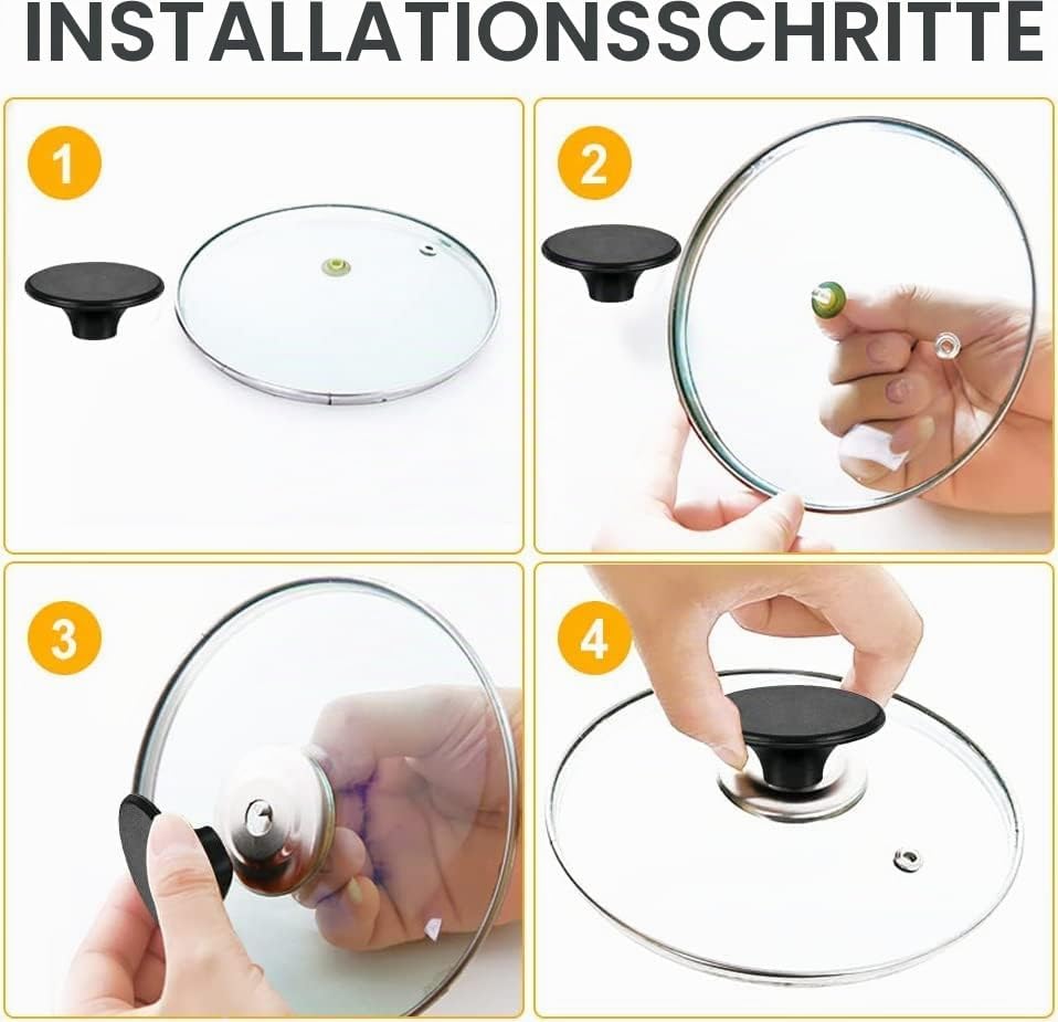 Dutch Oven Knauf, kompatibel mit Le Creuset Knauf, Ersatzknopf, Topfdeckel-Griff, Ersatzknopf für Lo