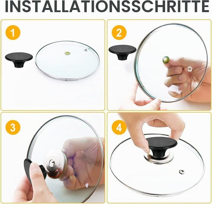 Dutch Oven Knauf, kompatibel mit Le Creuset Knauf, Ersatzknopf, Topfdeckel-Griff, Ersatzknopf für Lo
