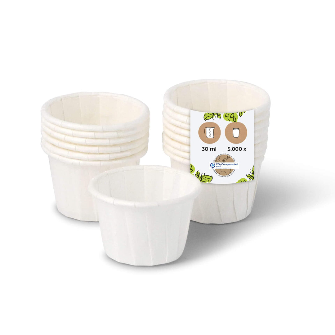 BIOZOYG 5000 St. kleine Schälchen für Dips, Saucen, Fingerfood, Marmelade I Mini Portionsbecher 30 m