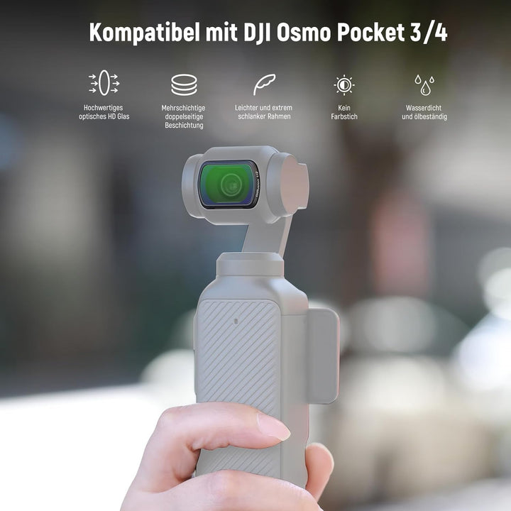 NEEWER Magnetischer Black Diffusion 1/2 Filter, kompatibel mit DJI Osmo Pocket 3, verbessert Filmauf
