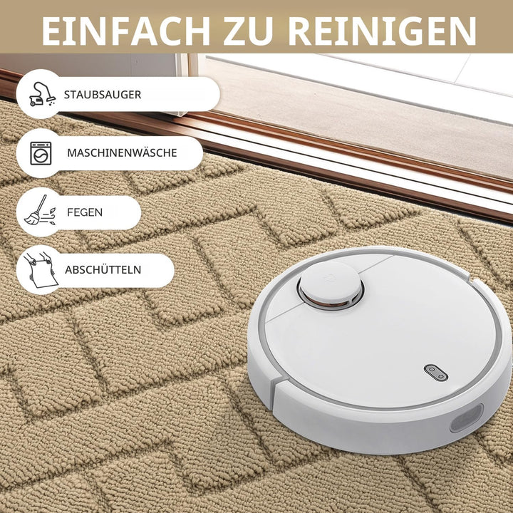 Biscpro Fussmatte Innen Aussen Waschbar eingangsteppich innen Schmutzfangmatte rutschfest,Türmatte I