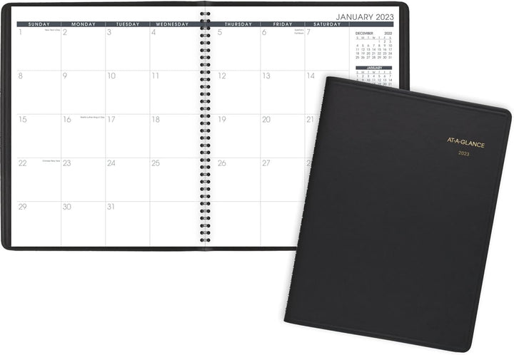 AT-A-GLANCE Monatsplaner 2023, 22,9 x 27,9 cm, gross, 15 Monate, Schwarz (7026005) 2023 Neuauflage P