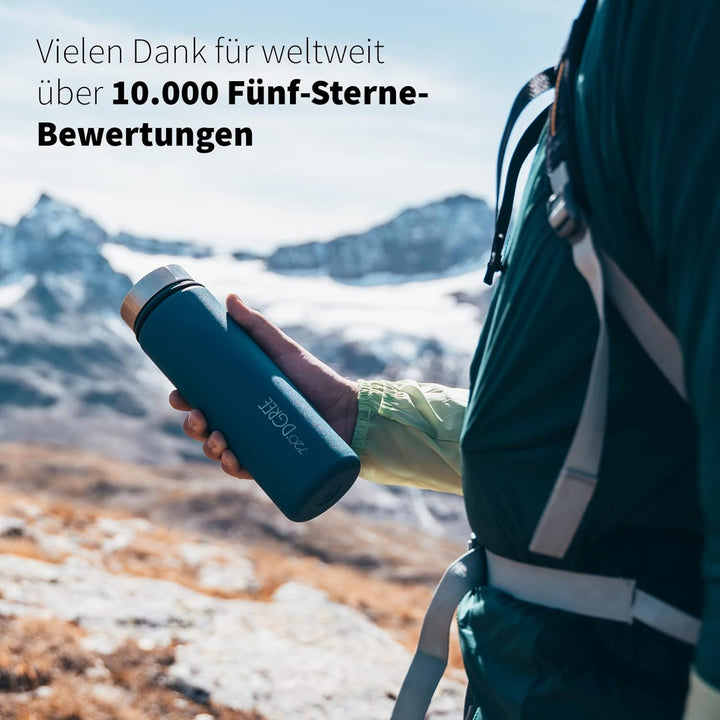 720°DGREE Edelstahl Trinkflasche “noLimit” – 950ml - Auslaufsicher, Kohlensäure geeignet, BPA-Frei -