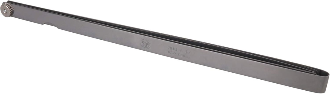 BQLZR Fühlerlehre, Stahl, 300 mm Länge, Dicke 0,02–1 mm, zweifach markiert, metrisch und lehrend, Me