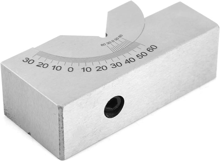 Winkel-V-Blockfräsen, 75 x 25 x 36 AP30 V-Block mit einstellbarem Winkel Präzisionsmessmikro-Fräsein
