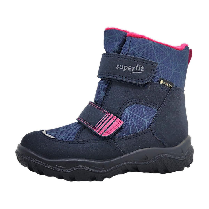 Superfit Mädchen Husky Warm Gefütterte Gore-tex Schneestiefel 26 EU Weit Blau Pink 8020, 26 EU Weit