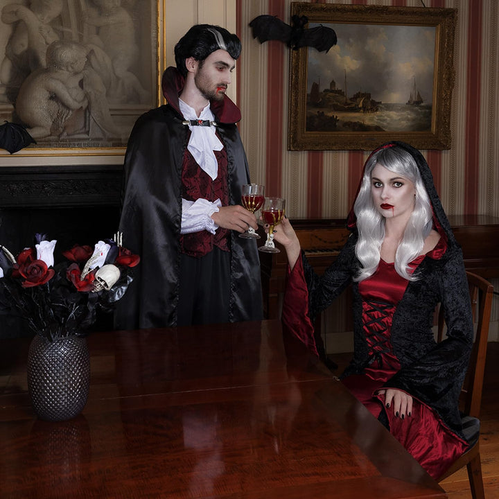 Boland - Vampir Lady Kostüm für Erwachsene, Faschingskostüme Damen, Horror Kostüm für Halloween oder