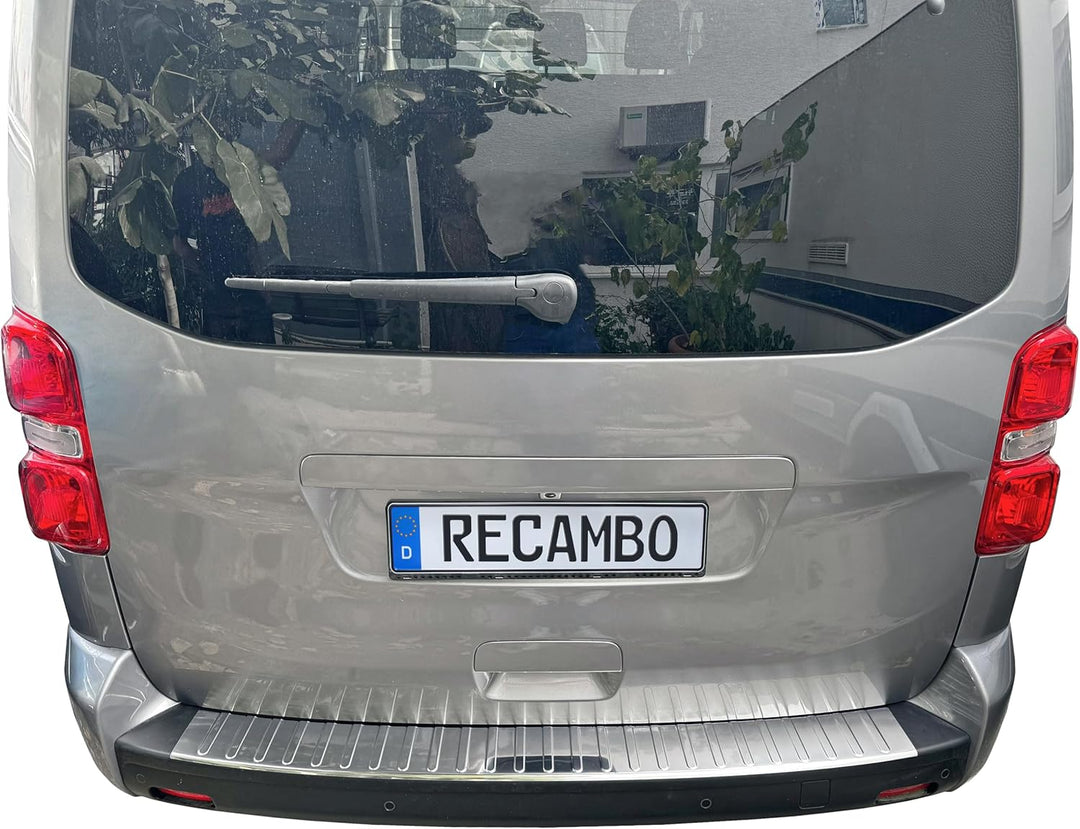 RECAMBO Ladekantenschutz Edelstahl Hochglanz poliert, Chrom Look - kompatibel für Toyota ProAce - BJ