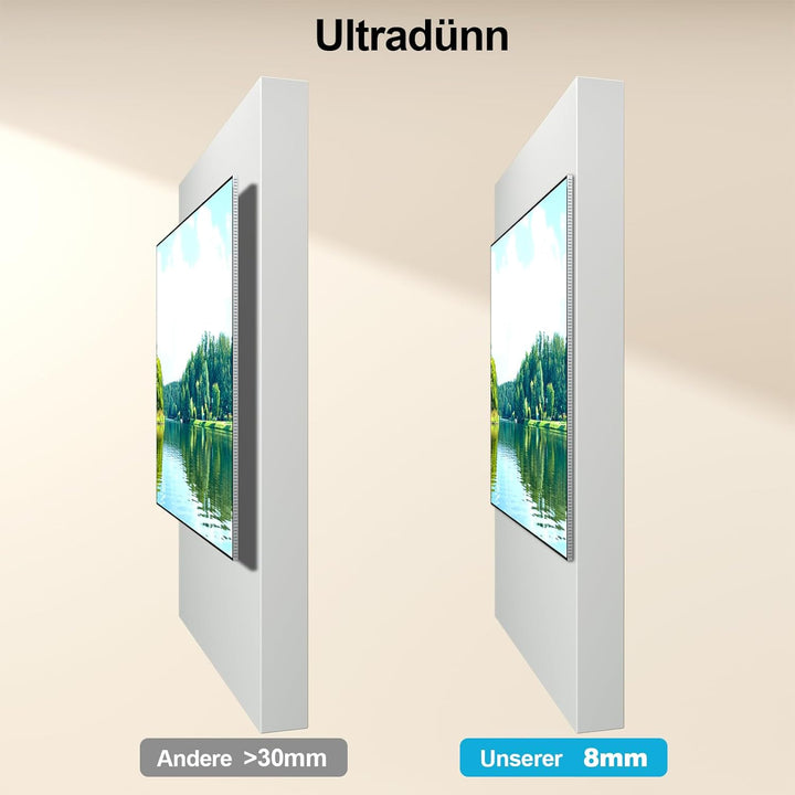 Supcline Ultra Slim TV Wandhalterung für 42 bis 100 Zoll Frame TV-Rahmen & Flach Fernseher, nur 0,8c
