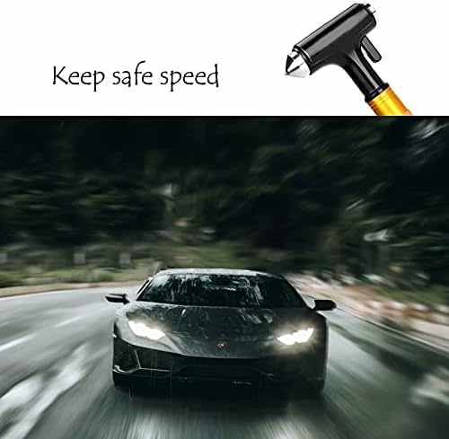 WONDER POINT Premium Notfallhammer Auto, 2025 Multifunktions-Gurtschneider Nothammer, Schnelle Autor