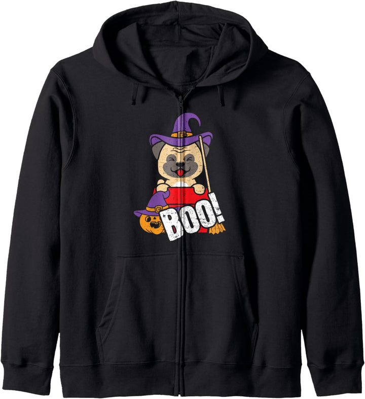 Halloween: Boo! - Hunde Sprüche Kapuzenjacke
