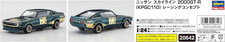 Hasegawa 20642 1/24 Nissan Skyline 2000GT-R, Racing Concept Modellbausatz, Mehrfarbig