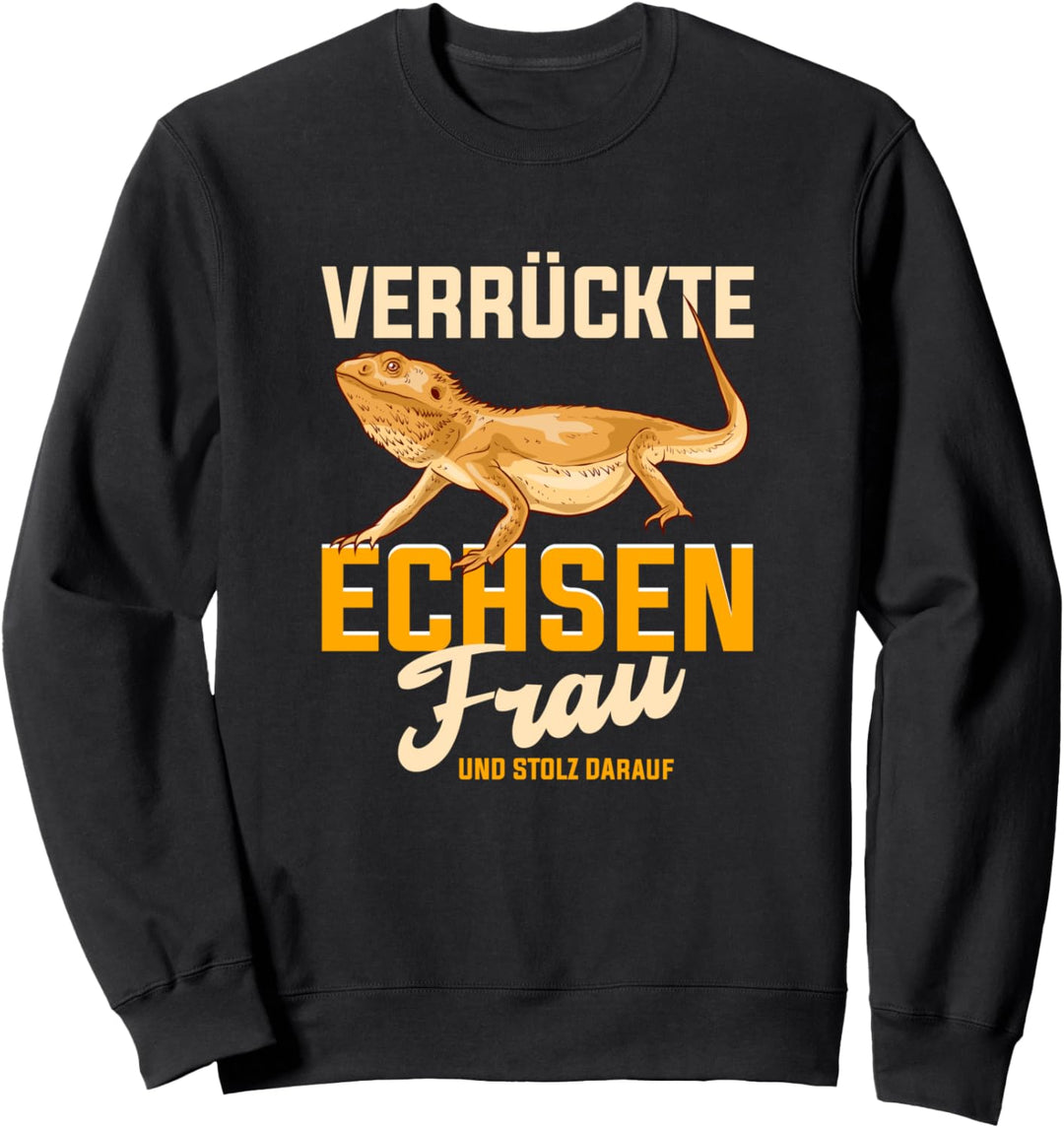Bartagame Mama Haustier Lustig Pogona Reptil Frauen Sweatshirt