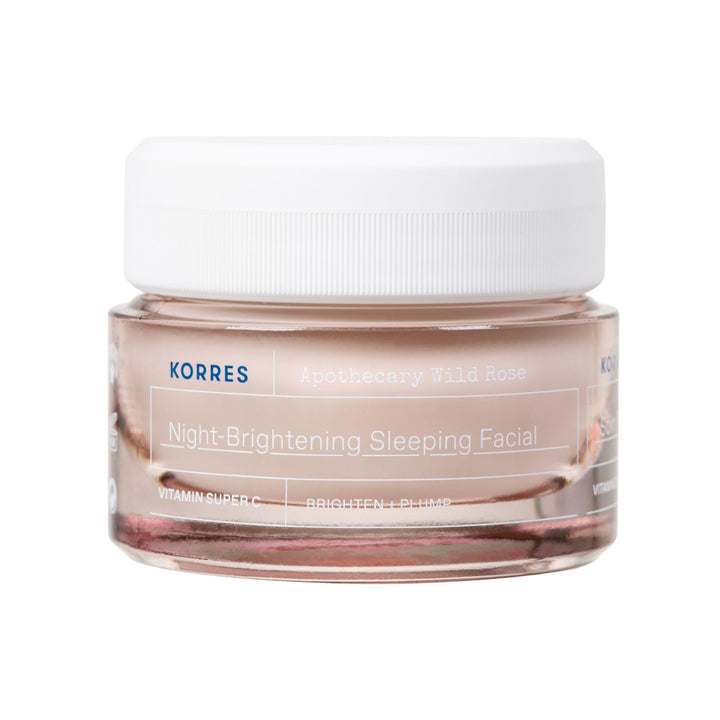 KORRES APOTHECARY WILD ROSE Nachtcreme für strahlende Haut, feuchtigkeitsspendende Pflege, dermatolo