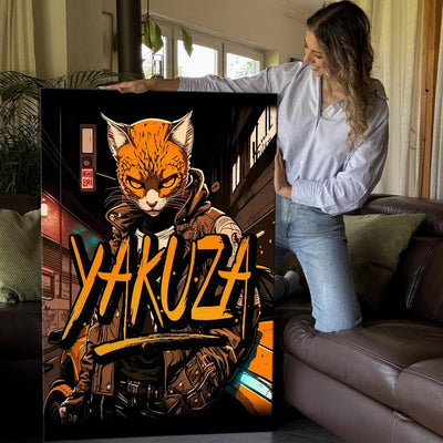 Artmazing | Katze Bild Yakuza | Bilder Katze Modern | S-Art Bilder | Katzenbilder Modern | Moderne B