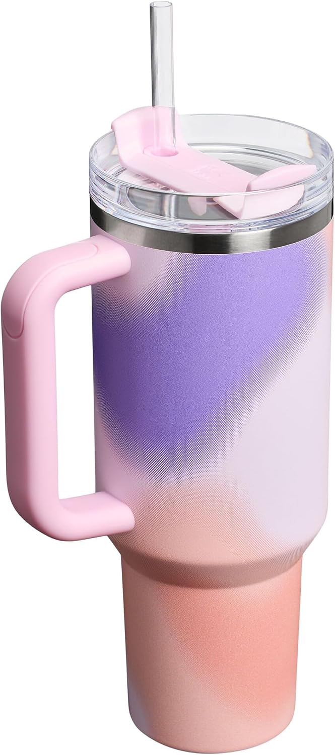 Stanley 1913 Quencher H2.0 Flowstate Trinkflasche Mit Strohhalm - Thermobecher Kühlt 11 Stunden - 48
