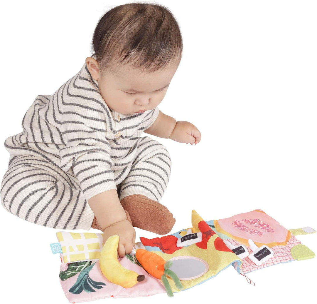 Manhattan Toy Mini-Apple Farm Crinkle-Buch für weiche Aktivitäten für Babys und Kleinkinder mit Entd