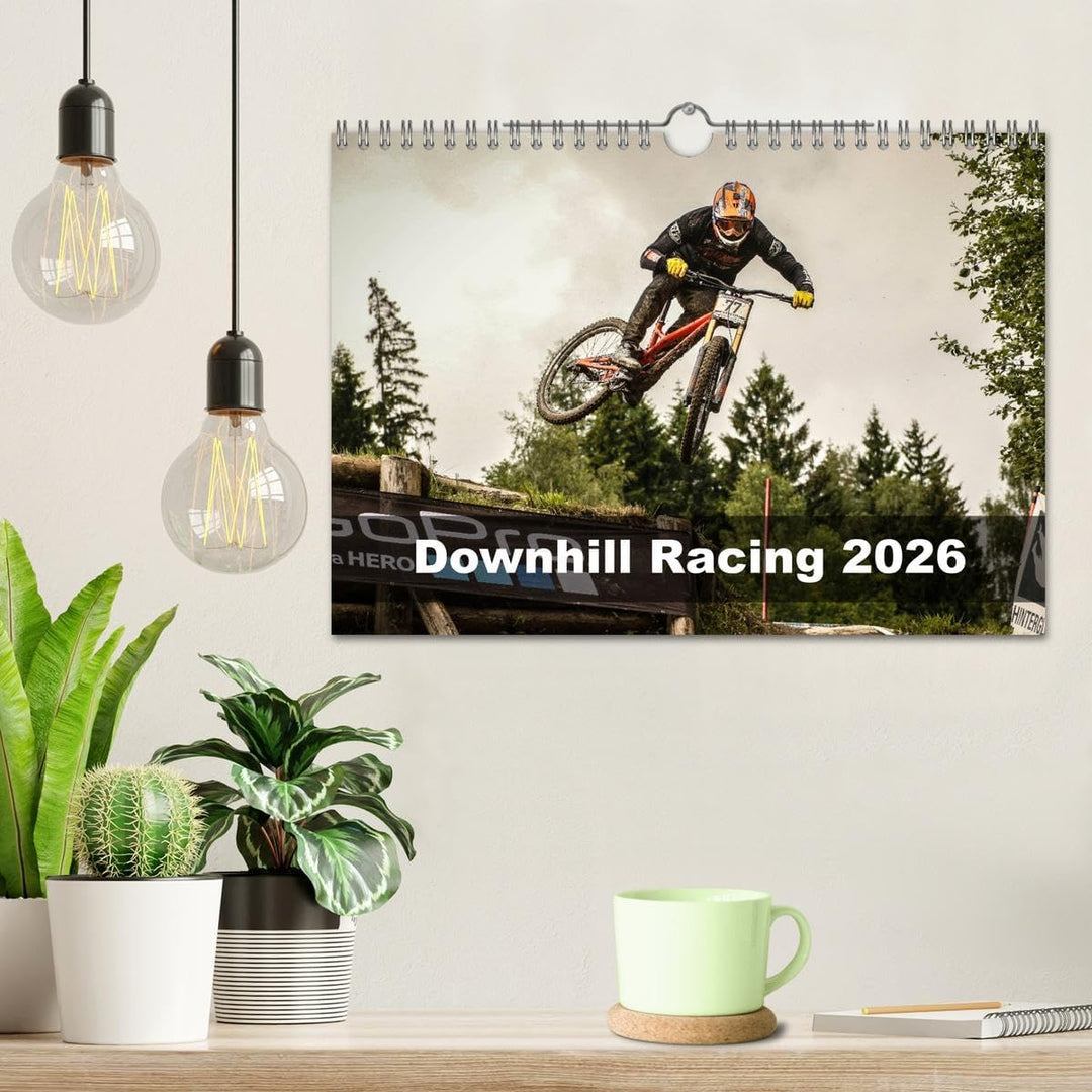 Downhill Racing 2026 (Wandkalender 2026 DIN A4 quer), CALVENDO Monatskalender: farbig, actionreich,