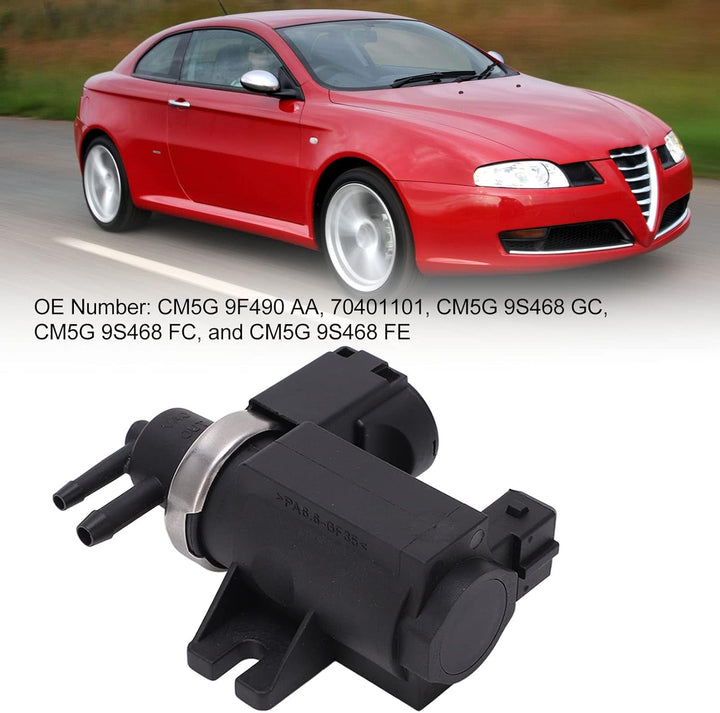 Auto Turbo Druckventil, Auto Boost Magnetventil 2 Pins 12V Turbo Regelventil CM5G 9F490 AA Ersatz fü