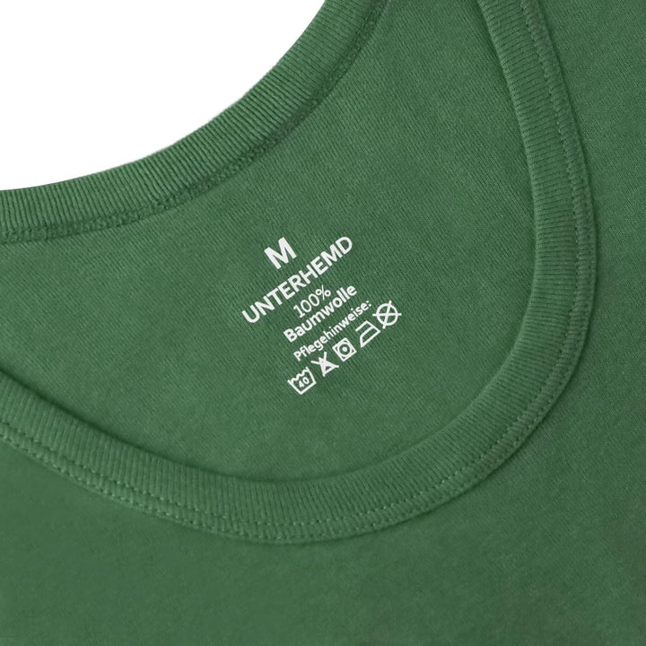 Unterhemd Herren 3/5er Pack Tank Top Baumwolle Männer Schwarz Weiss Mehrfarbig S 3x Armeegrün, S 3x
