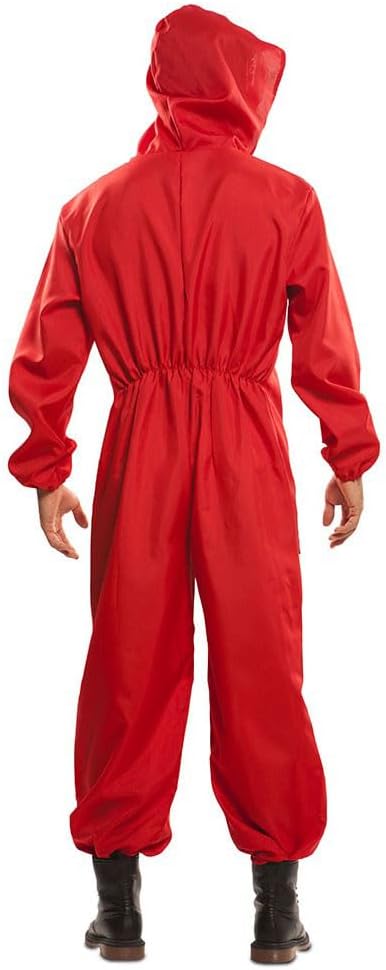 Haus des Geldes-Kostüm für Erwachsene im Deluxe Kostümkoffer rot-beige XL, XL
