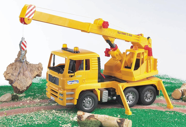 bruder 02754 - Man TGA Kran LKW - 1:16 Lastwagen, Laster, Kranwagen, Baufahrzeug, Baustelle