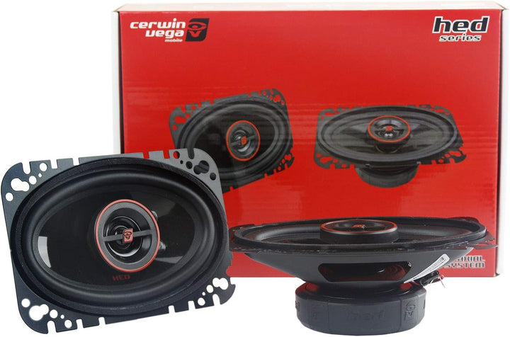 Cerwin-Vega H746 2-Wege-Koaxial-Lautsprecher, 10,2 x 15,2 cm, 30 W RMS / 275 W max, Schwarz, 2 Stück