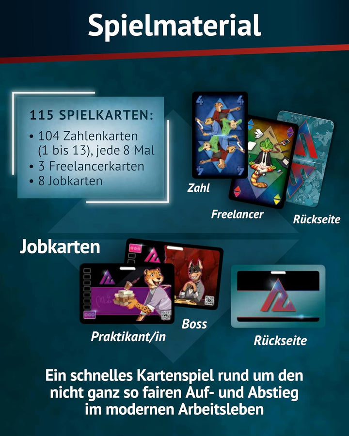 HeidelBär Games Animal Poker - Das tierische Kartenspiel - Neuauflage von Karriere Poker - Deutsch -