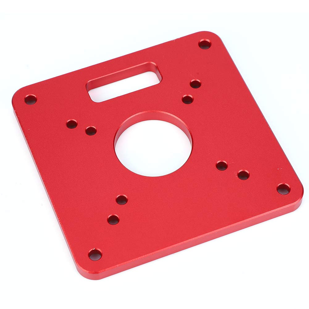 Trim Router Base Plate, Frästisch-Einsatzplatte, Aluminiumlegierung 6061, Anodische Oxidation, Gravu