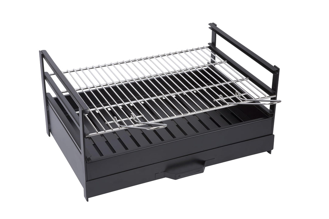 Sauvic 02728-Grill Schublade mit Grillrost aus Edelstahl 60 x 40 cm., Schwarz, 60.00x40.00x29.00 cm