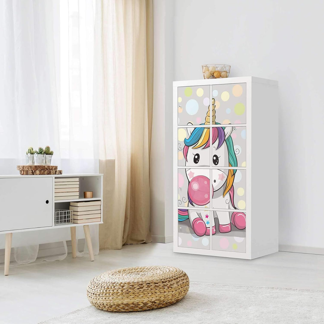 Kinder Möbelfolie selbstklebend - passend für IKEA Kallax Regal 8 Türen I Hochwertige Kinderzimmer D