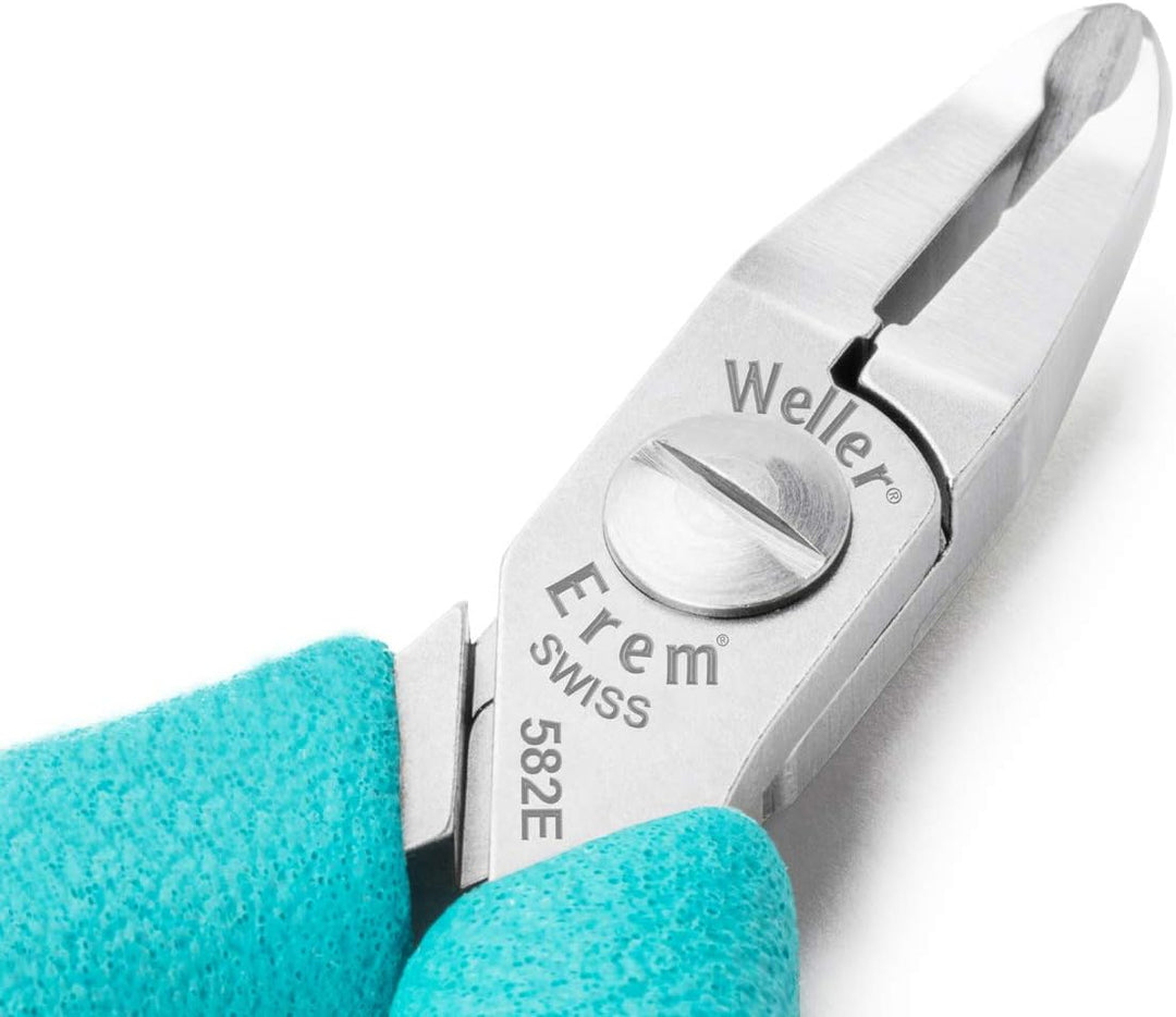 Weller EREM 582E Präzisions-Seitenschneider mit Hochpräzisen Schraubsystem für Leichtes Betätigen Oh