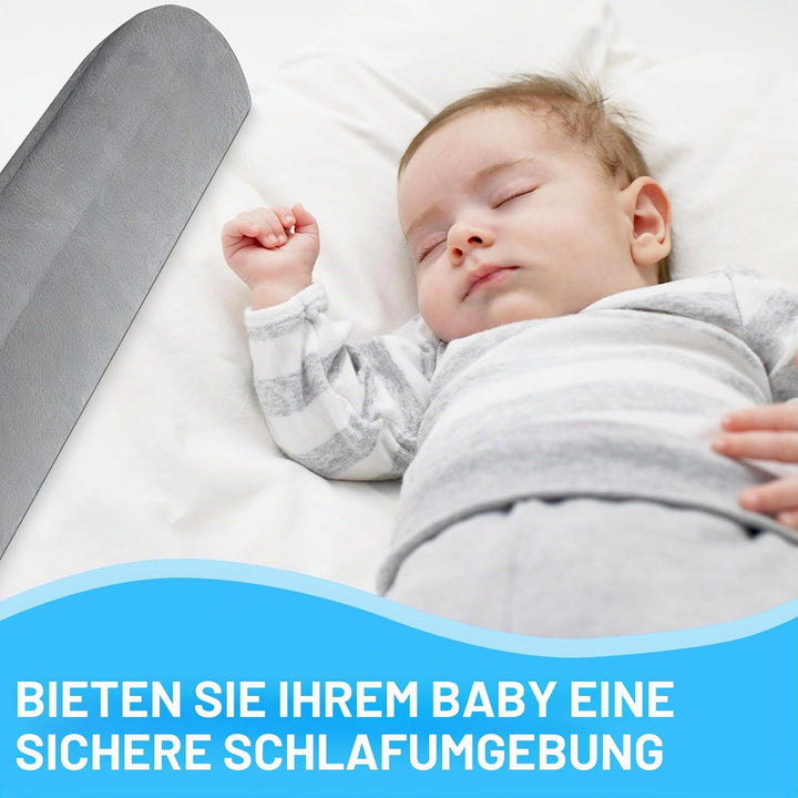 Rausfallschutz Bett 127cm, 2 Pack Aufblasbarer Rausfallschutz mit Handpumpe, Bettschutzgitter für Ba