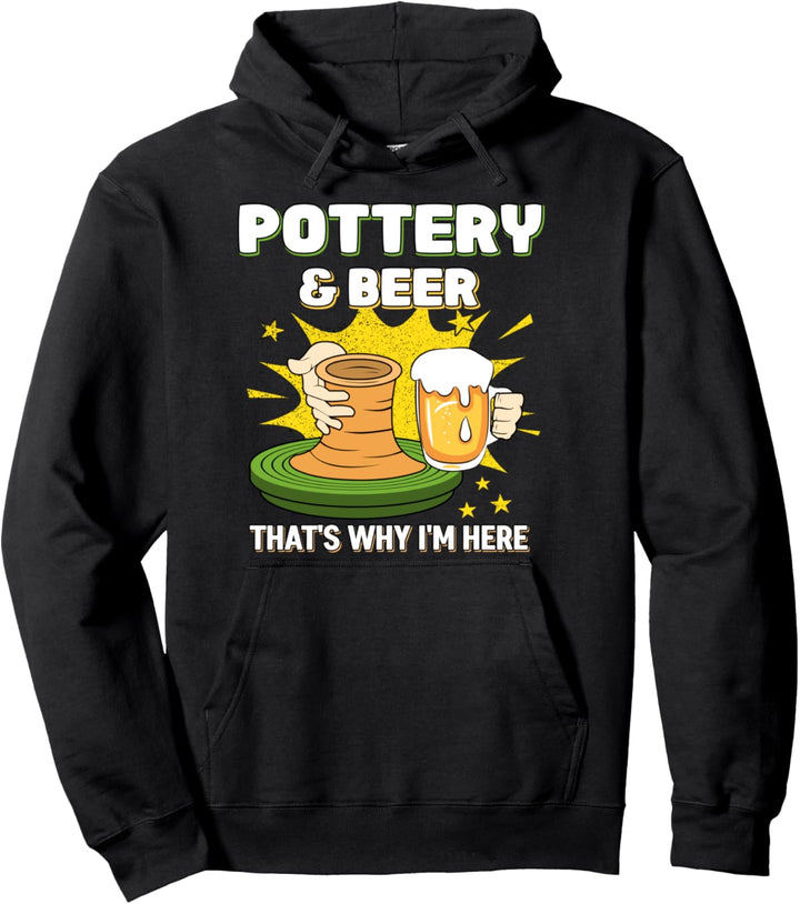 Töpfern & Bier Ton Töpfer & Töpferin Geschenk Töpfern Pullover Hoodie