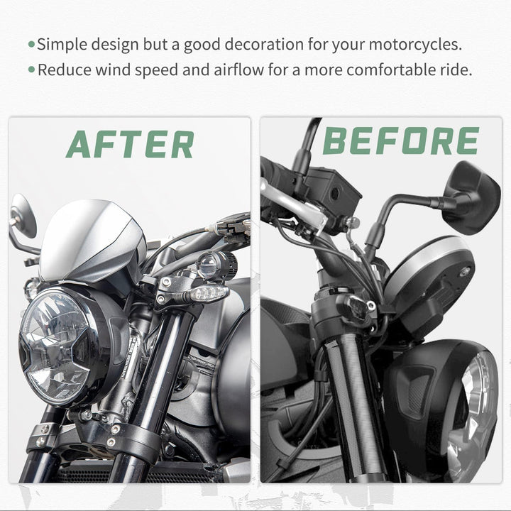 Lorababer Motorrad-Frontscheiben-Visierschutz, Neue Windschutzscheibe, Flyscreen, Windabweiser, Wind