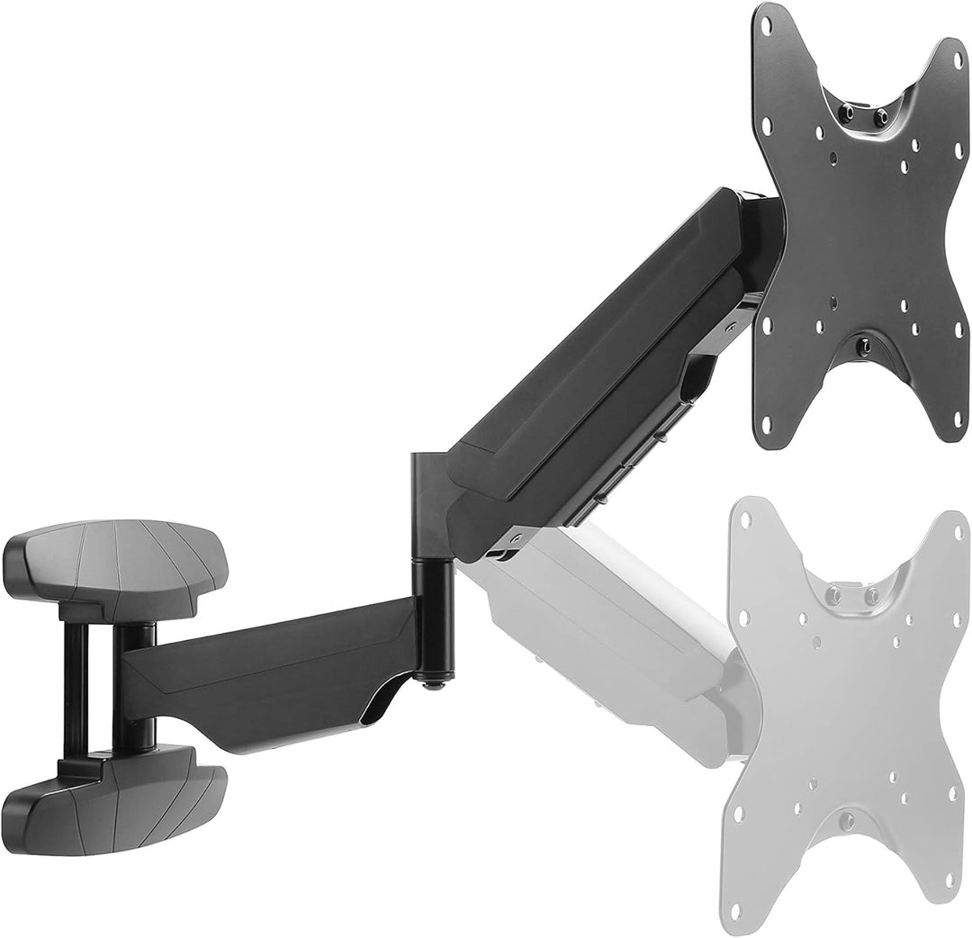 RICOO TV Monitor Wandhalterung Schwenkbar Gasdruckfeder für 23-42 Zoll, Universal TV Halterung S3422