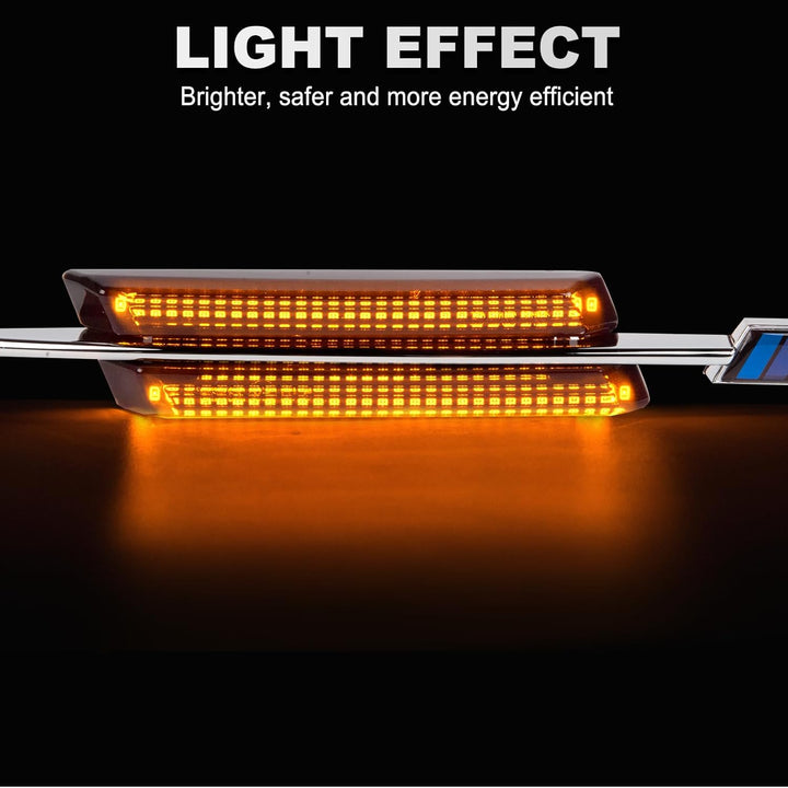 OZ-LAMPE LED Blinker Seitenblinker für BMW E90 E91 E92 E93 E60 E61 E82 E88, Blinker mit Canbus Fehle