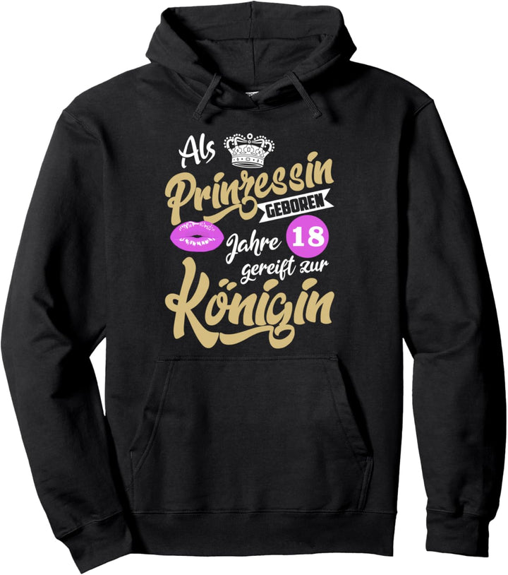 18 Geburtstag Mädchen Frauen 18er 18 Jahre Geschenk Pullover Hoodie