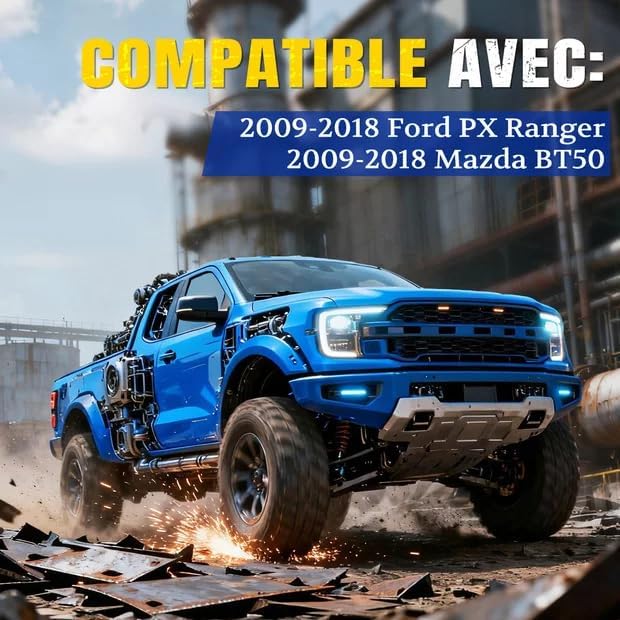 ARANA Heckklappen-Gasfedern für Ford Ranger 2009-2018, Hubfeder-Dämpfer für Mazda BT-50 2009-2018 mi