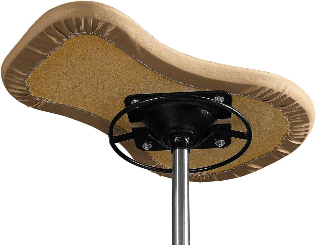 Sport-Tec Therapiehocker Exklusiv mit Polster und Rollen, Praxishocker, Rollhocker Beige, Beige