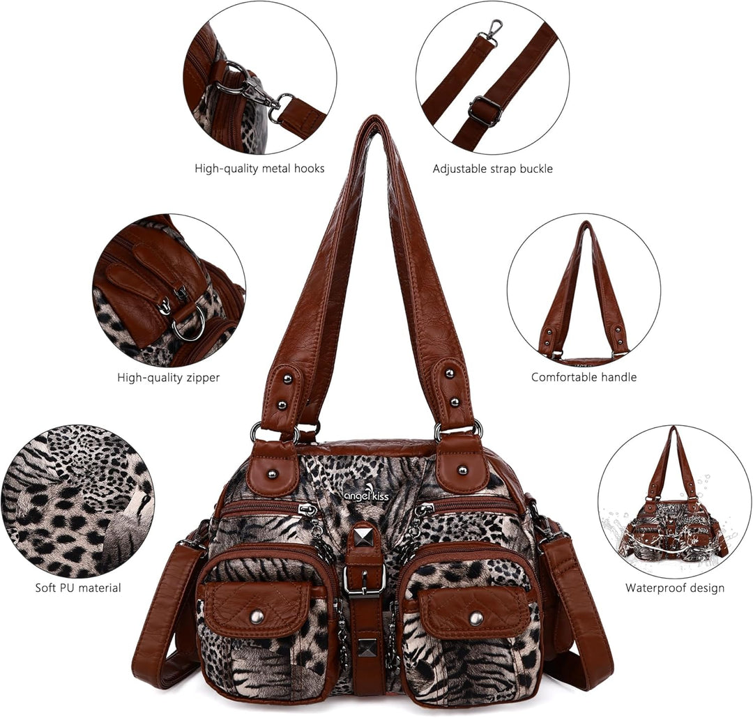 Angel Kiss Handtaschen, Umhängetaschen, Damen, Leder, grosse Kapazität, Umhängetasche, Damen, PU-Led