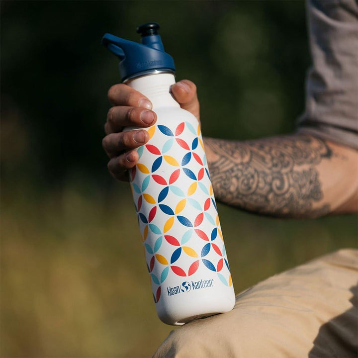 Klean Kanteen Classic Trinkflasche Retro-Punkt 800 ml 800 ml Retro-punkt, 800 ml Retro-punkt