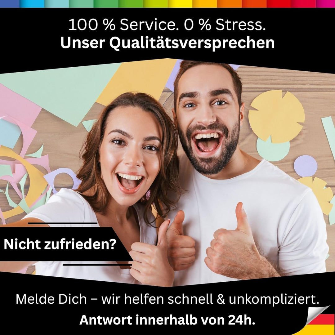 perfect ideaz 50 Blatt Fotokarton DIN-A2, 10 Farben, stabiler recycling Karton 300 g/m², Made in Ger
