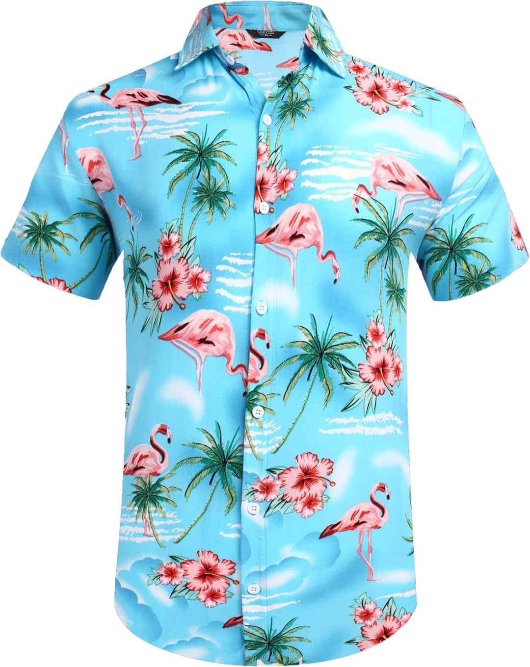 COOFANDY Herren Kurzarm Hemd Blumen Hawaiihemd und Shorts Set Floral Party Outfit Männer Button Down