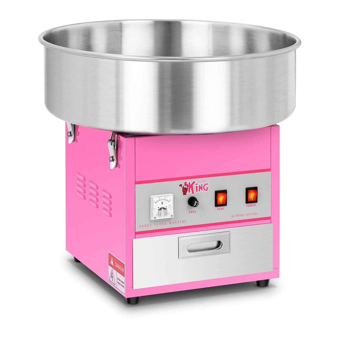 Royal Catering RCZK-1200-W Zuckerwattemaschine Cotton Candy Machine (Ø 52 cm, 1.200 W, 1 Einheit / 6