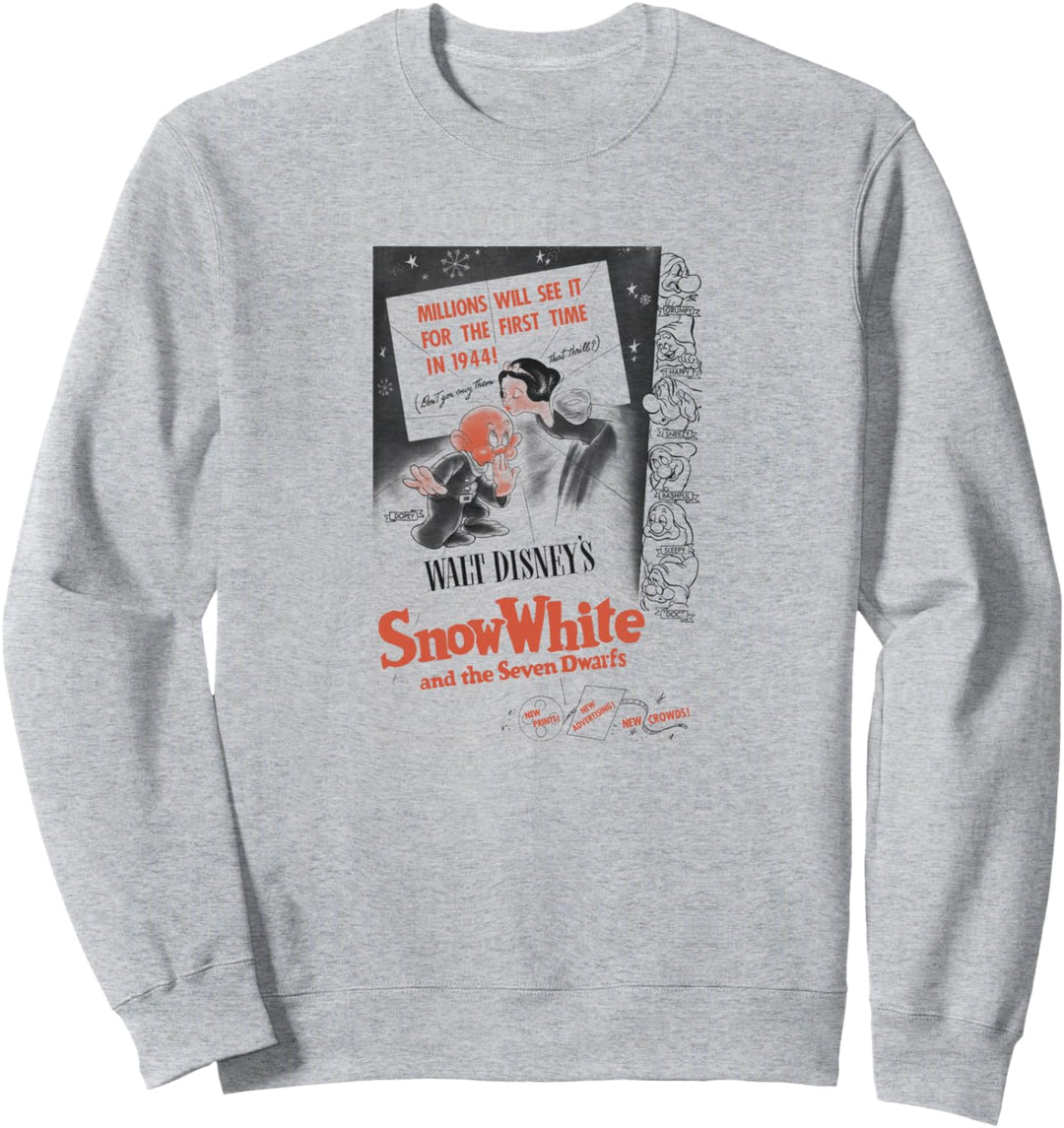 Disney Snow White Vintage Movie Poster Sweatshirt