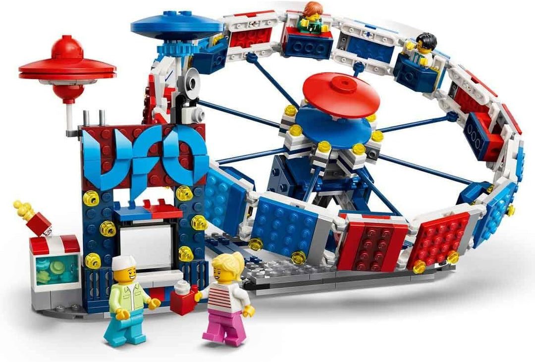 LEGO Creator 3-in-1-Set Legendäres Riesenrad - Spielzeug mit 3 Bauoptionen: Riesenrad, UFO-Fahrgesch