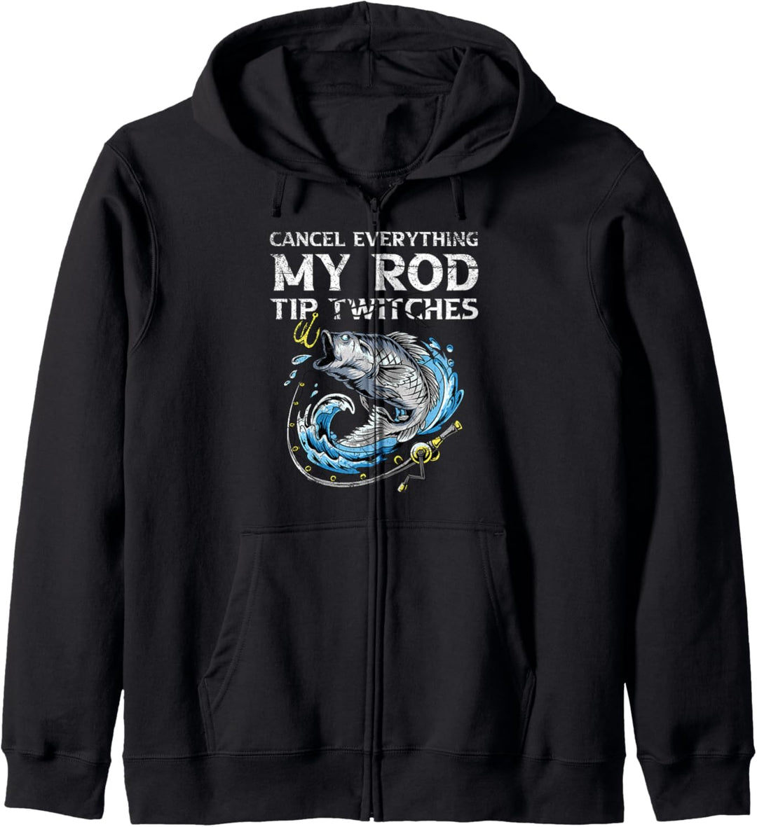 Cancel everything my rod tip twitches Mann Carp Fishing Kapuzenjacke