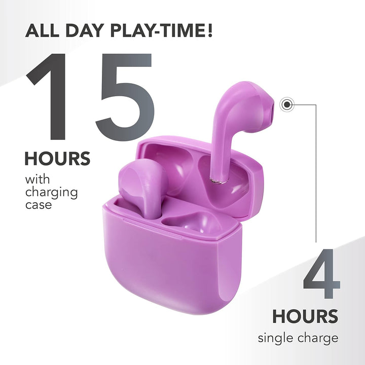 Music Sound | Swag - Kabelloses Kapsel-Headset - Wiedergabezeit bis 20 Stunden - Bluetooth - Bratsch