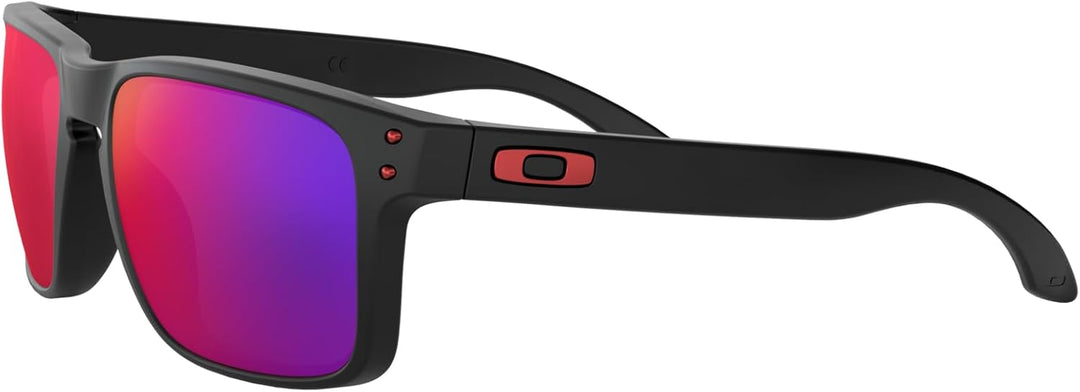 Oakley Sonnenbrille Holbrook W/Warm Matte Black / Positive Red Iridium, Matte Black / Positive Red I